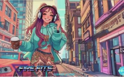 Cute anime girls in concept streetwear